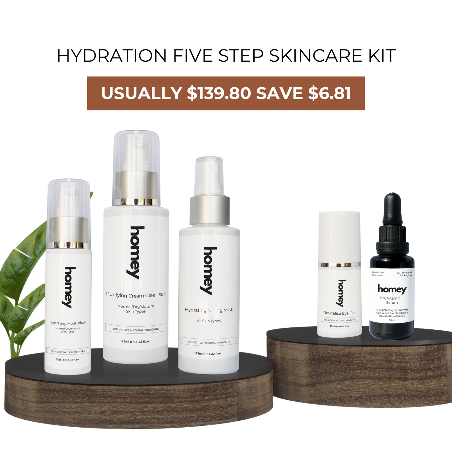 Hydration Five Step Skincare Kit